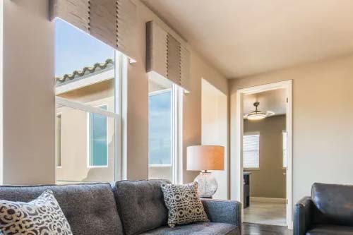 Windows in living room